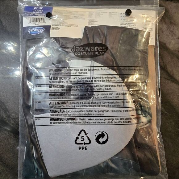 New STAR WARS Toddler Mandalorian Costume Boys Halloween Costume 3T-4T - Picture 8 of 8